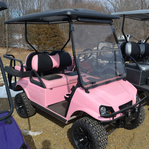 Christians Carts Pink Custom Golf Cart