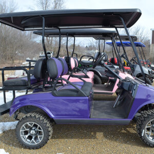 Christians Custom Carts Custom Purple Golf Cart