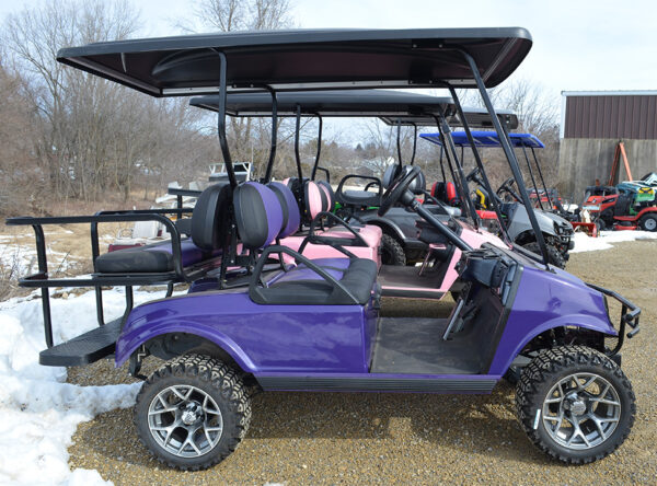 Christians Custom Carts Custom Purple Golf Cart