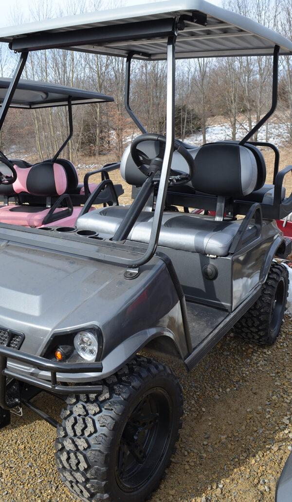 Christians Gray Custom Cart with colored seats