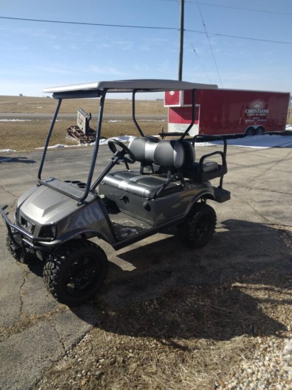 Titanium Gray Custom Golf Cart side view