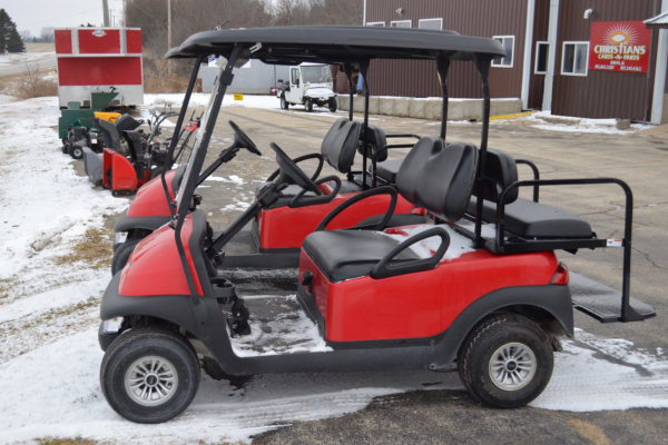 Christians Carts Vibrant Red Gas Golf Cart